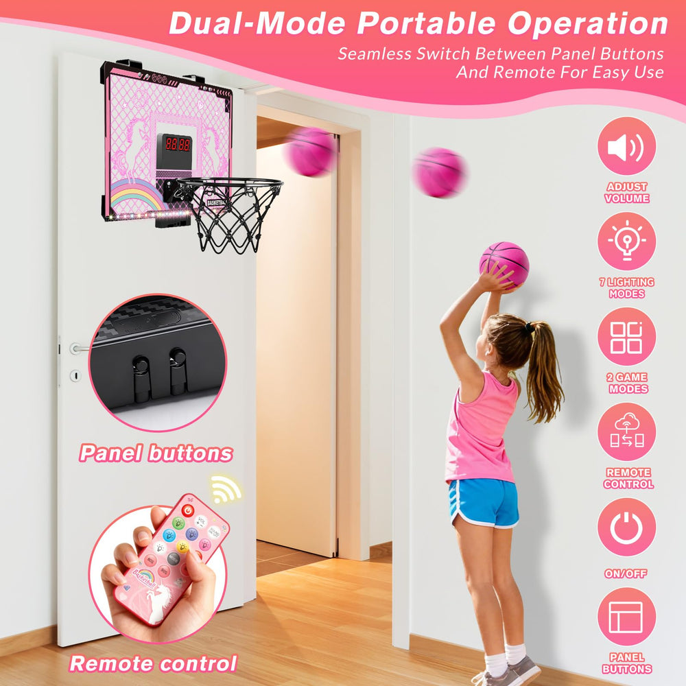 MOISTAR pink hoop backboard protected by foam pads.