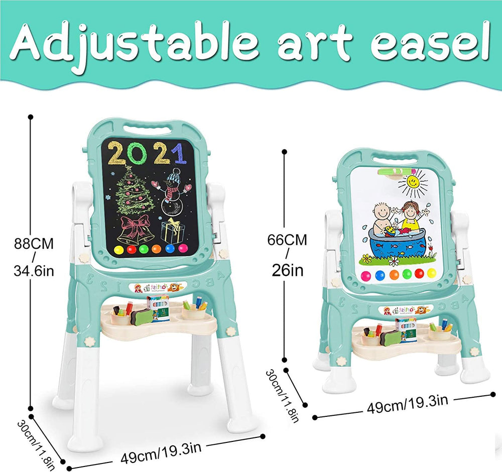 Mojitodon double-sided magnetic easel for painting and practice