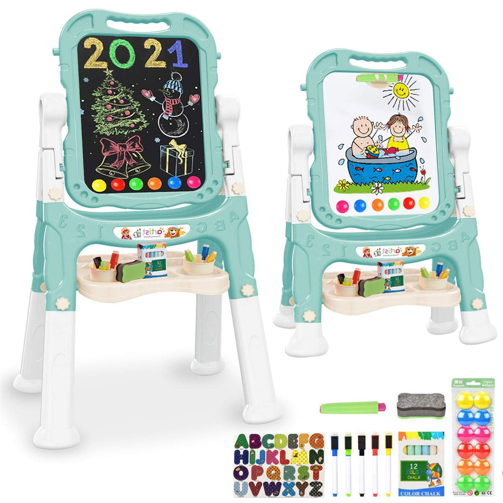 Mojitodon 360-degree rotation easel for versatile kids' art at home or outdoors