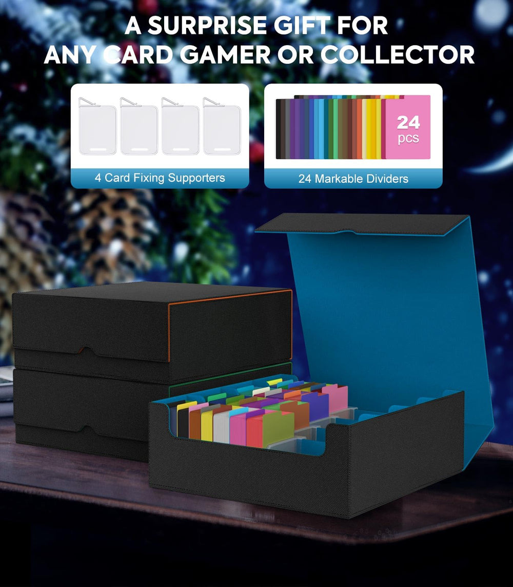 MoKo large capacity box fits 3000+ sleeved cards for epic game nights.