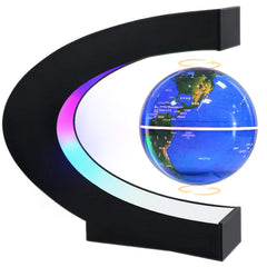 MOKOQI floating globe in an LED frame, a striking desk centerpiece