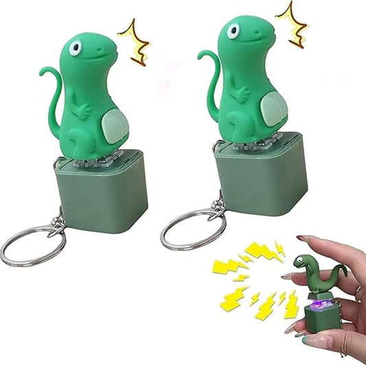 Mokvtz lizard keychain with sound for on-the-go play and stress relief.