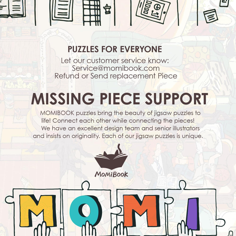 MOMIBOOK HD poster included to guide the finished image