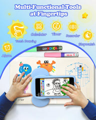 MOMILLA Kids Phone lanyard outdoor use demonstrates portable design for trips.