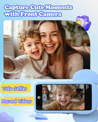 MOMILLA Kids Phone puzzle games scene emphasizing cognitive play on the go.