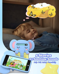 MOMILLA Kids Phone 16gb storage image suggests ample space for apps and stories.