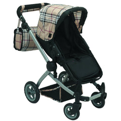 Mommy & Me Babyboo Doll Pram adjustable-handle for growing kids comfortable pushing.