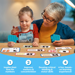 Durable card stock ensures long-lasting use across siblings and learning spaces.