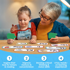 Portable alphabet puzzles ideal for travel and quiet learning anywhere.
