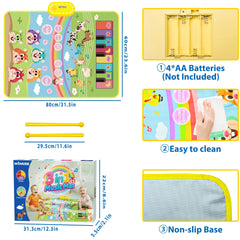 MOMUSE anti-slip-bottom design helps keep the mat stable during active play.