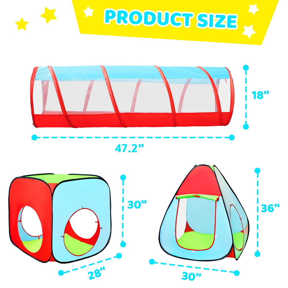 Moncoland 3pc Kids Play Tent safety features — sturdy materials for worry-free play
