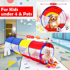Moncoland breathable mesh tunnel close-up showing ventilation for cozy play.