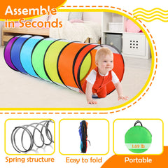 Moncoland Gift-ready tunnel brightens birthdays and holidays with colorful play.