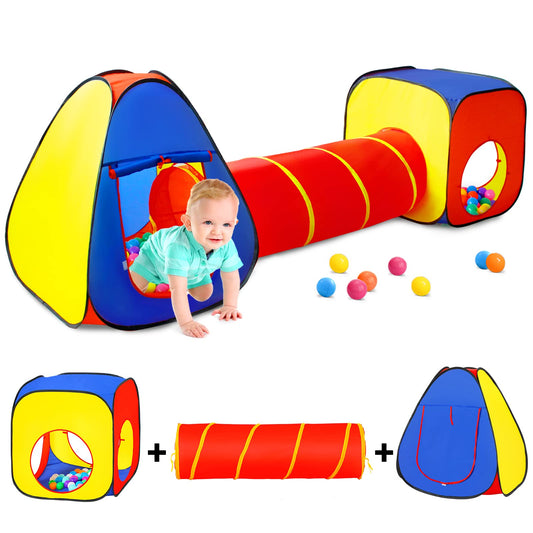 Moncoland kids play tent with ball pit for safe indoor fun and imaginative play.