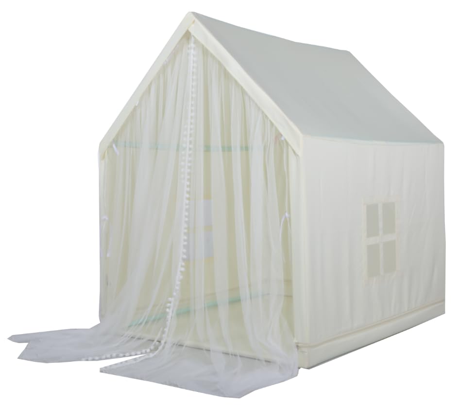 Monobeach kids tent folded compact for space-saving organization.