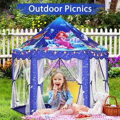 Monobeach Blue castle-tent interior spacious for group play