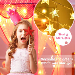 Monobeach Princess Tent 55x53 inches offers generous space for kids to play.