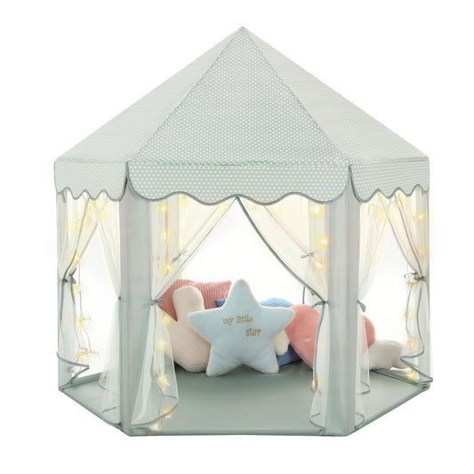 Monobeach Princess Tent Celadon Castle for imaginative indoor play and pretend adventures.
