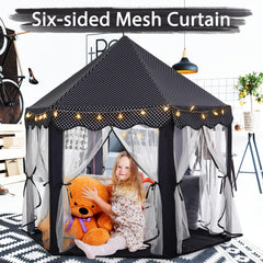 Monobeach Princess Tent large playhouse fits three children for shared fun
