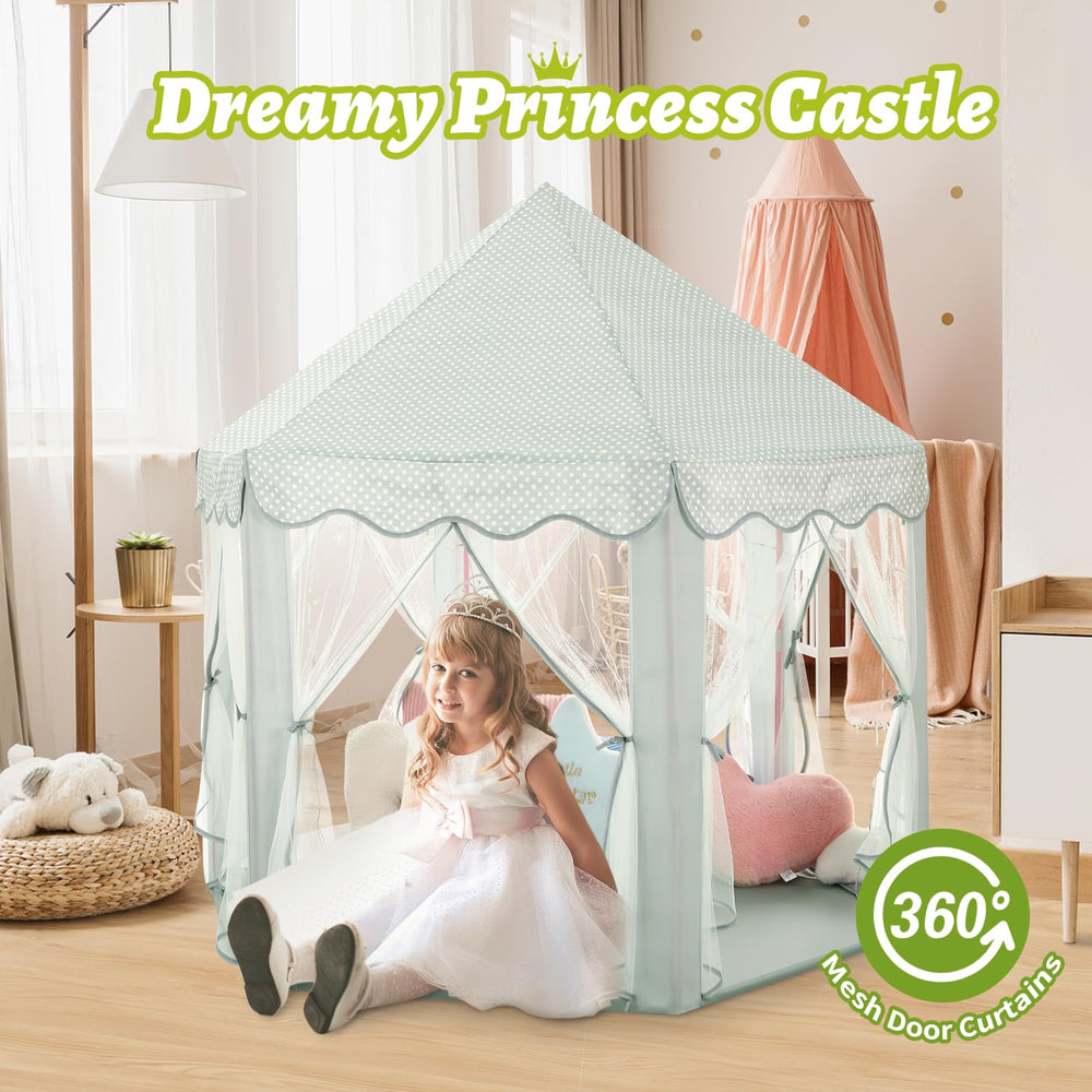 Monobeach Princess Tent open entrance design for easy access and shared play.