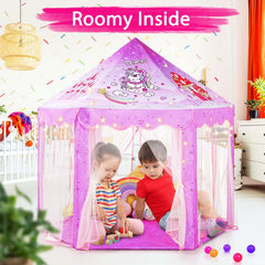 Monobeach Princess Tent star lights create a cozy glow for stories.