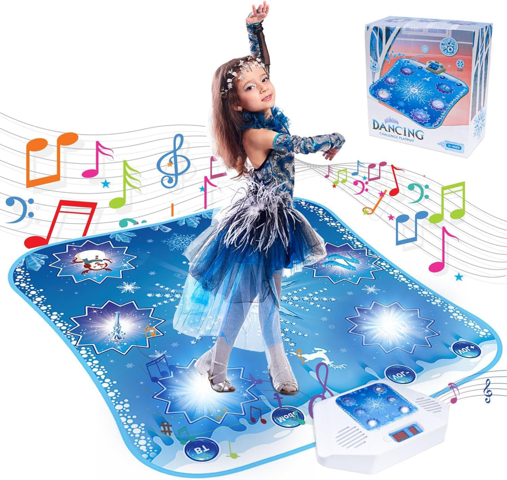monochildoing frozen dance mat easy wipe-clean surface for quick tidy.