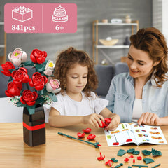 MONOFUN build-your-rose-bouquet manual supports creative arrangement