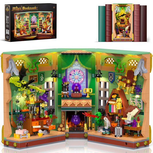 MONOFUN Magic Booknook box packaging shows the kit ready for creative building