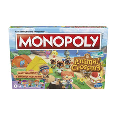 Monopoly Animal Crossing New Horizons edition tokens on a colorful board for family game night.