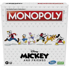 Monopoly Disney Mickey and Friends edition board game with vibrant artwork for family game night