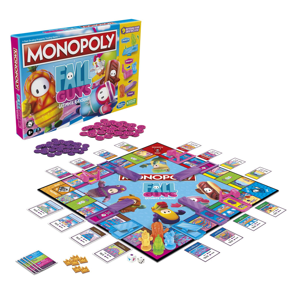 Monopoly Fall Guys crowns image emphasizes scoring opportunities and bold risk-reward.