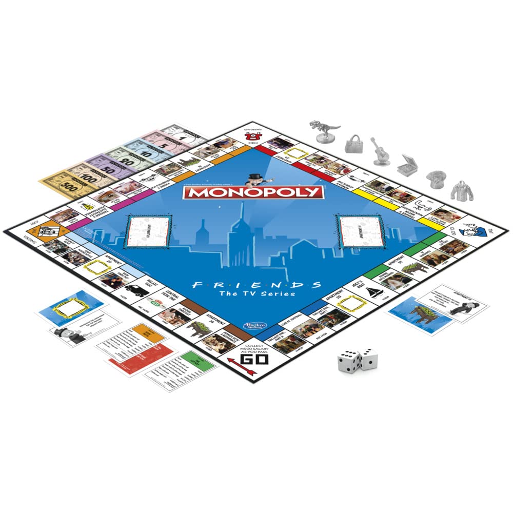 Monopoly: Friends Edition game board features familiar show scenes and themes