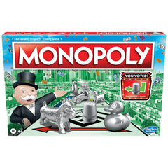 Monopoly game board close-up for family play.