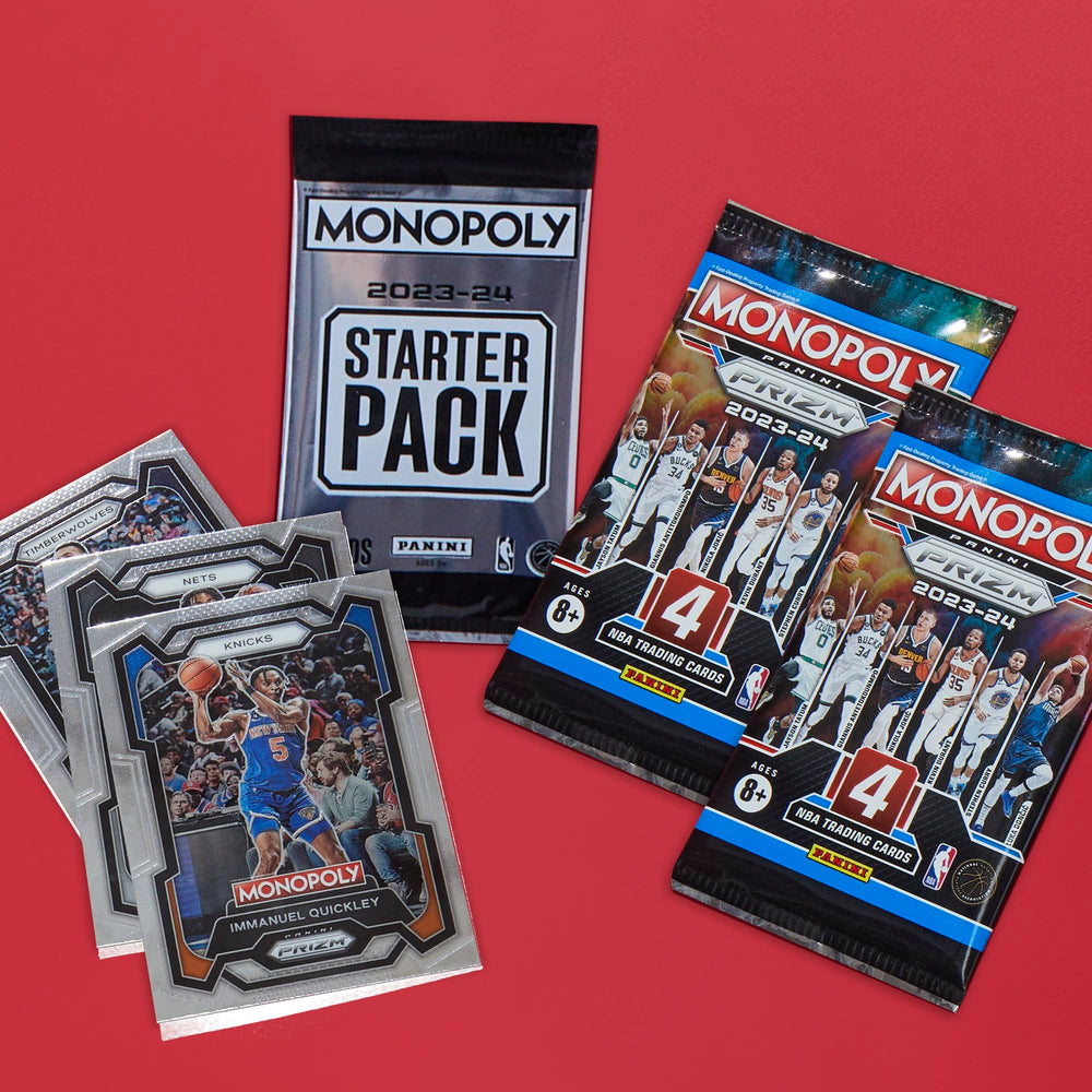 Monopoly Prizm NBA 2nd Edition family gift concept illustration.