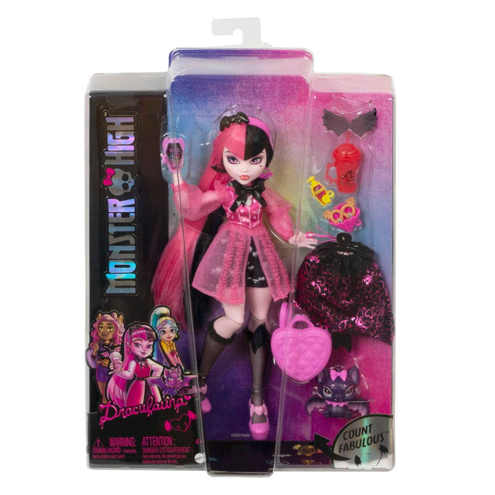 Monster High Count Fabulous pet bat complements spooky stories.