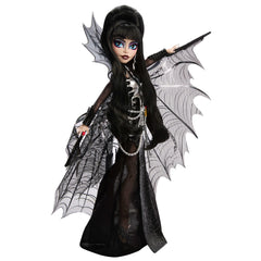 Monster High Elvira Amazon Exclusive includes premium accessories for dramatic play.