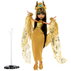 Monster High Cleo De Nile sculptural heels for a sophisticated finish.