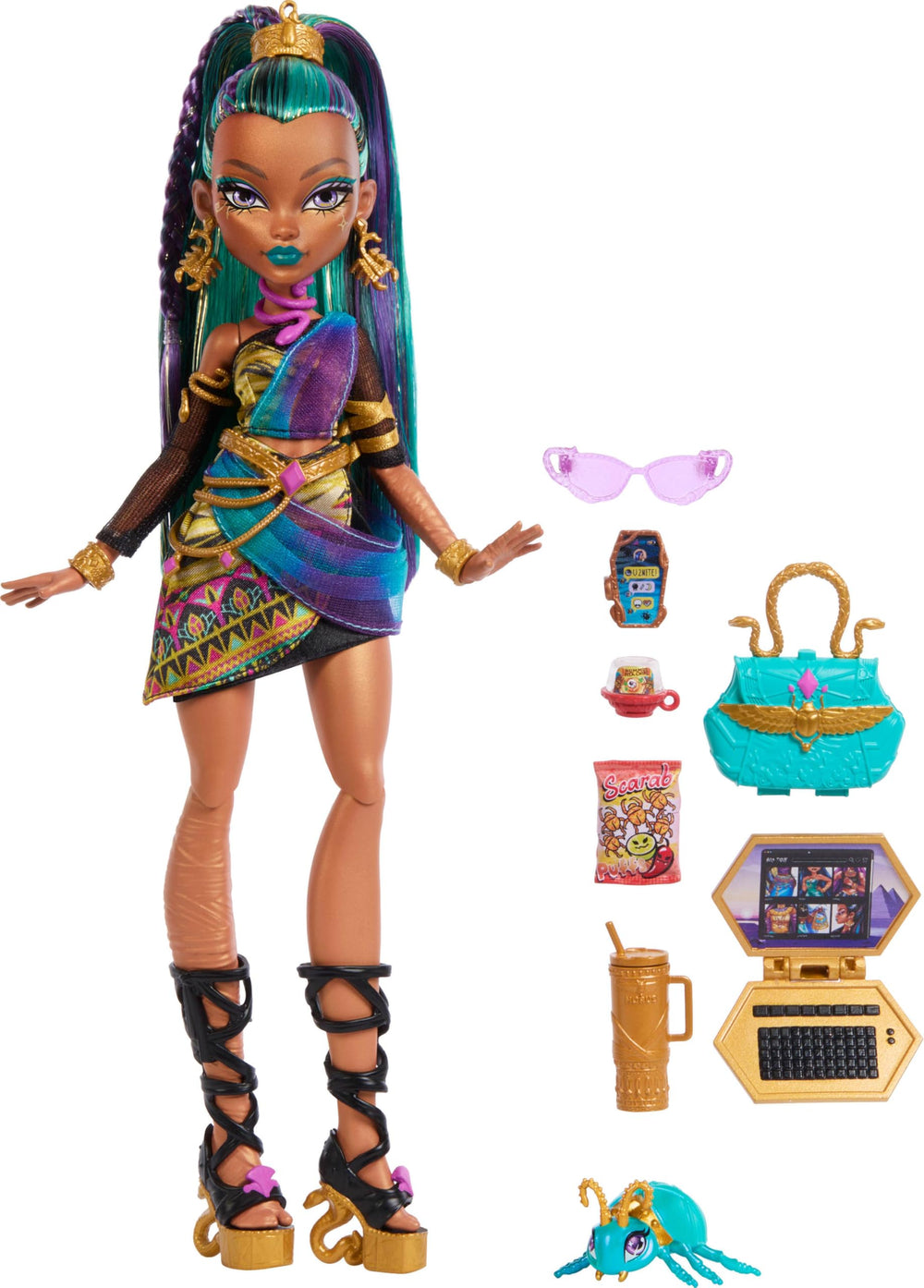 Nefera De Nile drinks and snacks for snack-time role-play.