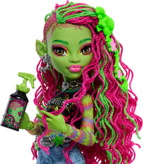 Backpack accessory on Venus McFlytrap enhances pretend-school fun.