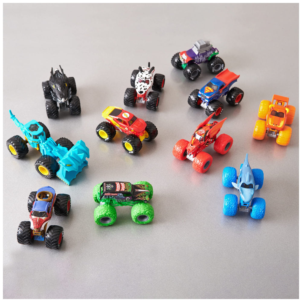 Monster Jam 1:64-scale size suits compact playsets and on-the-go fun.