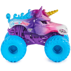 Monster Jam 1:64 truck is compact and portable.