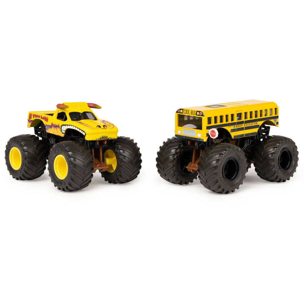 Monster Jam 2021 color-change Higher Education School Bus delivers exciting color-change play and display value.