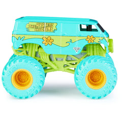Monster Jam 2022 Spin Master 1:64 diecast truck, rear view, highlights authentic detailing.