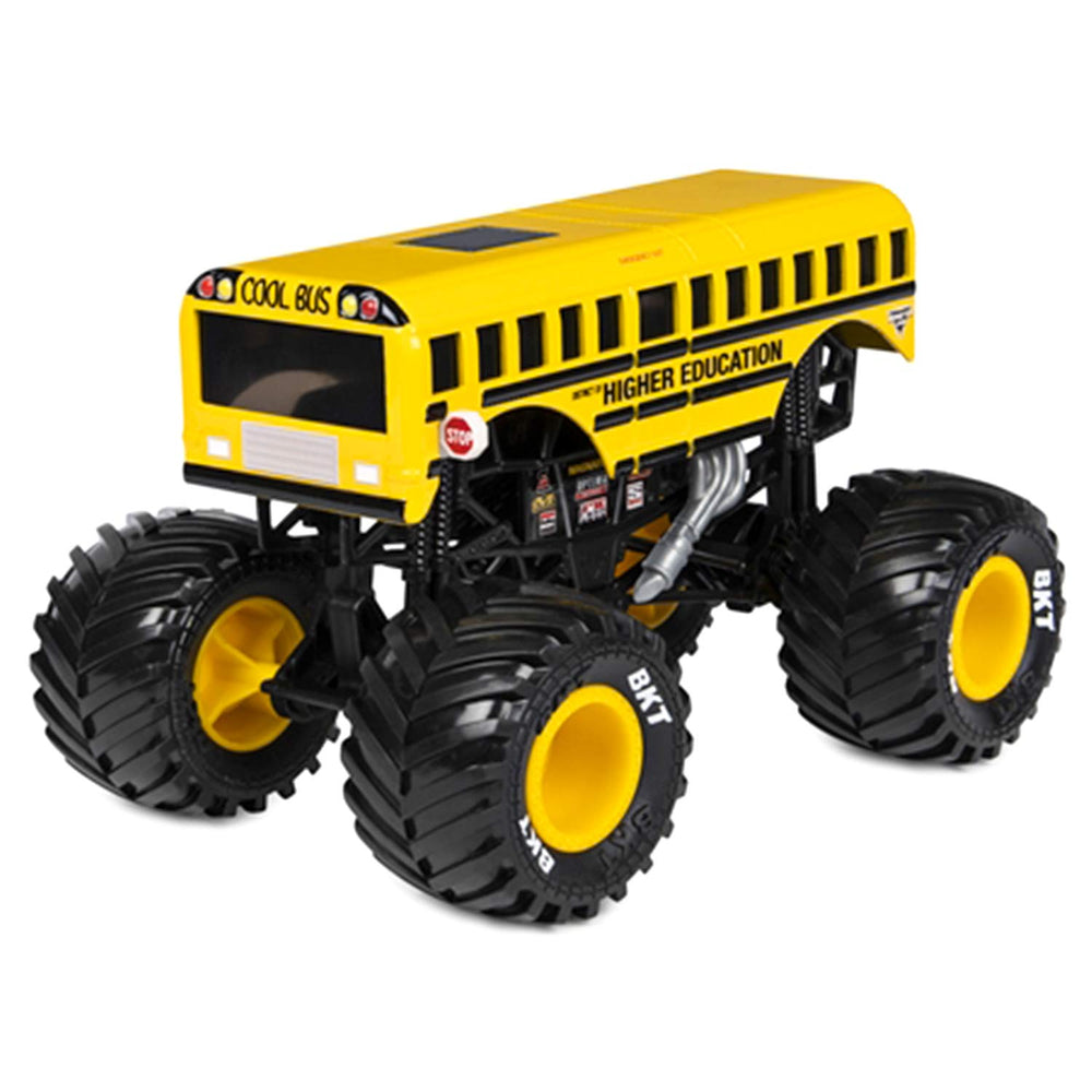 Monster Jam BKT tires provide enhanced traction for dynamic play