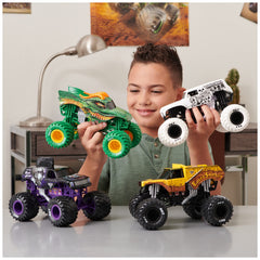 Blue Thunder kids playtime setup with multiple trucks for events
