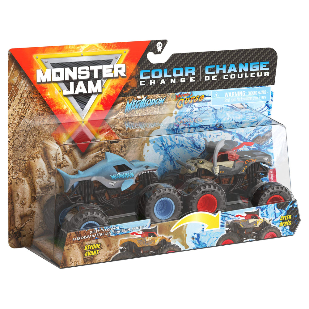 Monster Jam driver molded-in seat adds realism.