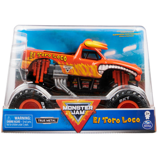 Monster Jam El Toro Loco 1:24 scale truck ready for display and play