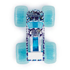 Monster Jam Fire and Ice 1:64 die-cast with stylized chassis and rims for collectors