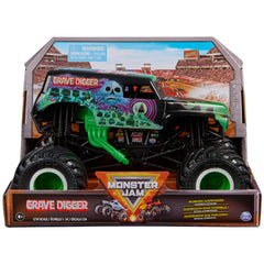Monster Jam Grave Digger 1:24 scale truck with detailed graphics for authentic play