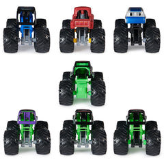 Includes eight trucks plus ramp and crushed car for play sets
